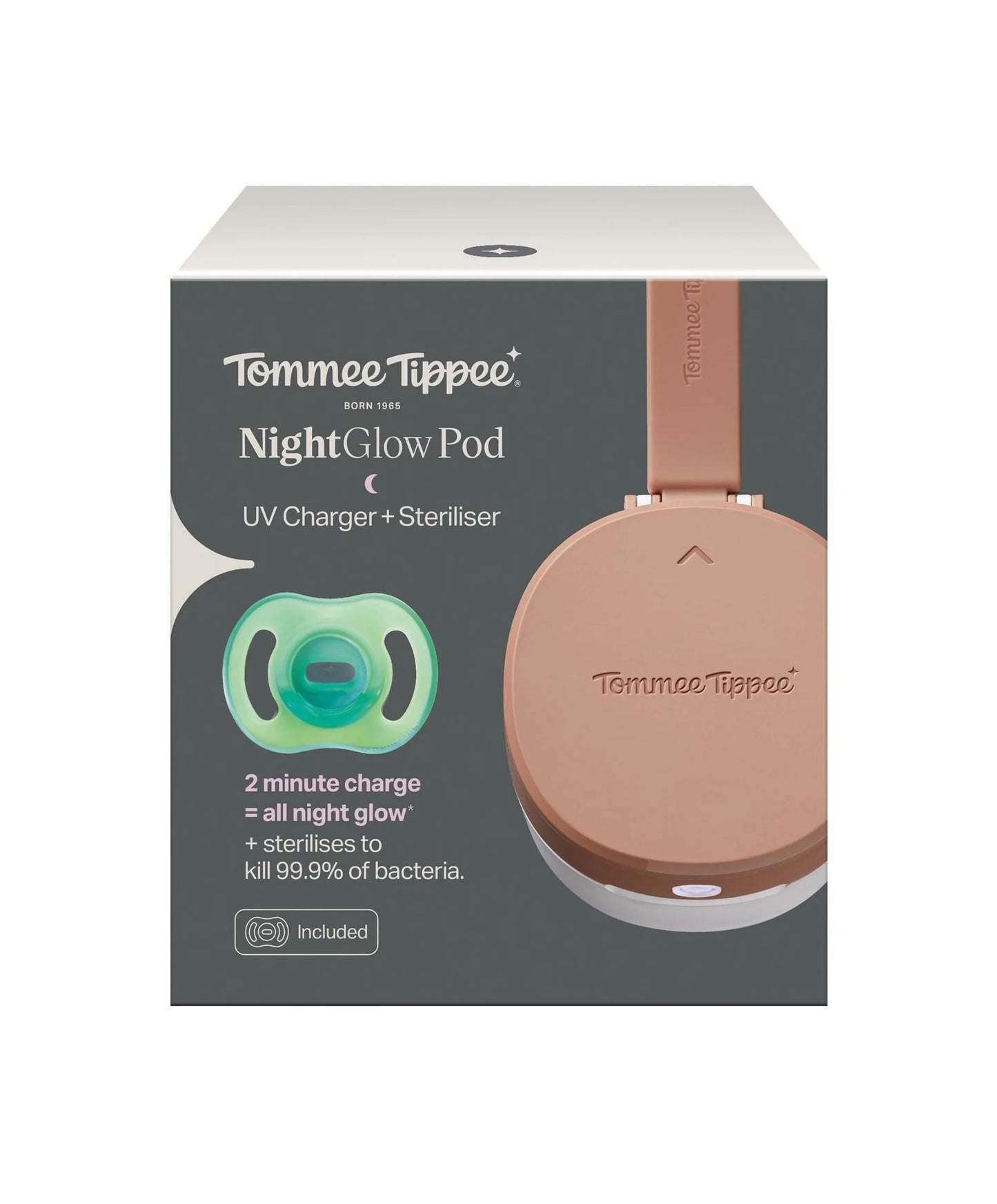 Tomme Tippee - Uv Night Glow Pod - Ultra Soother - NEW!!