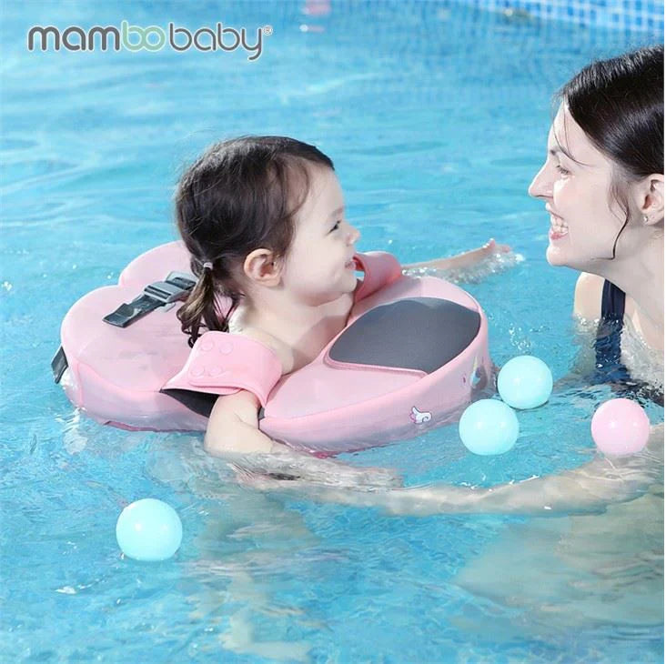 Mambobaby - Waist Float With Canopy -Seal Pink