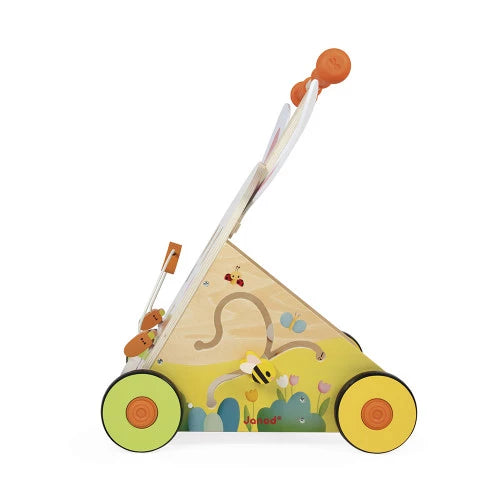 Janod - Wooden Rabbit Multi Activity Cart