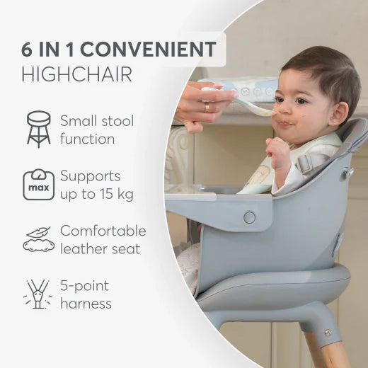 Highchair 6in1 Woody Beige 2024