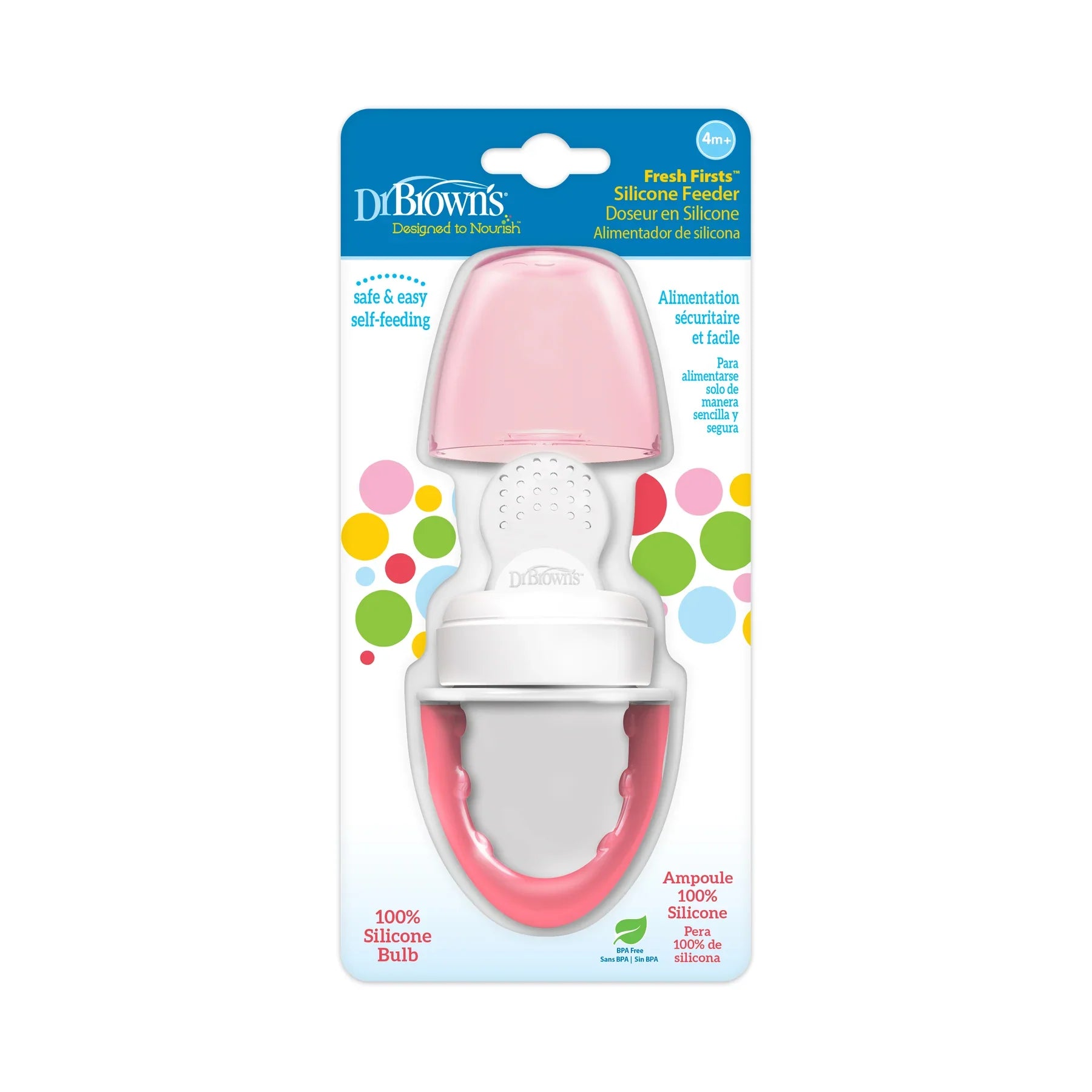 Silicone Fresh Feeder 6m+, Pink