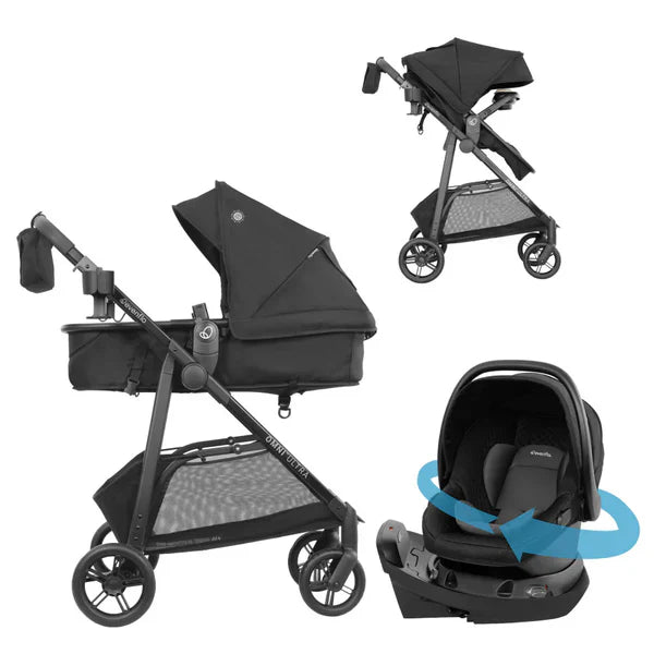EVENFLO OMNI ULTRA TRAVEL SYSTEM CAVIAR BLACK