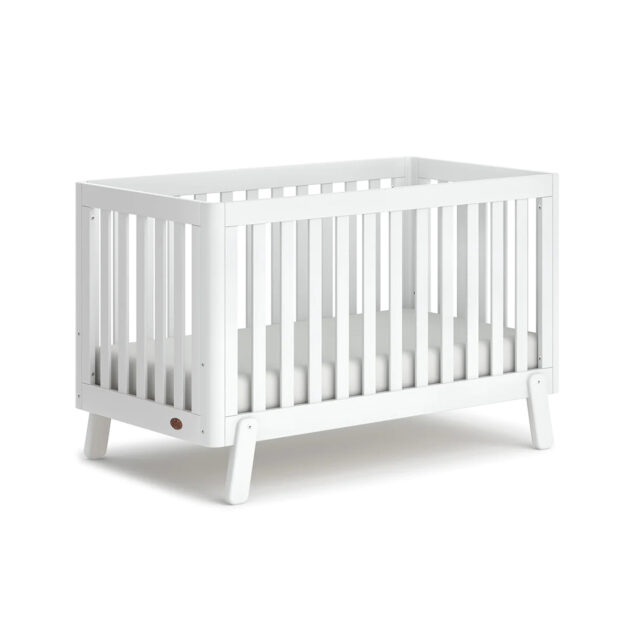 Turin Cot Bed & Mattress - White