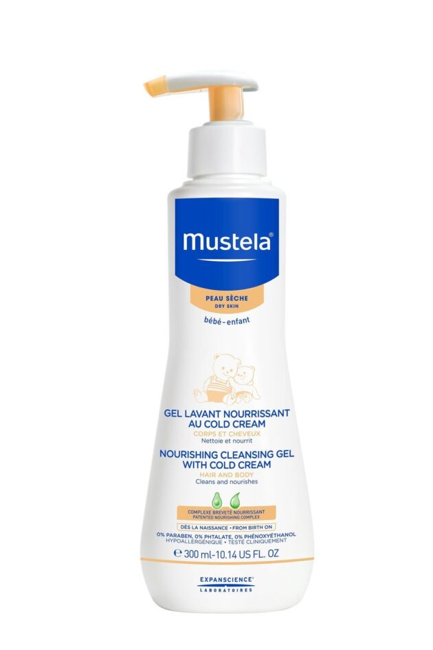 mustela nourishing cleansing gel with cold cream 300ml