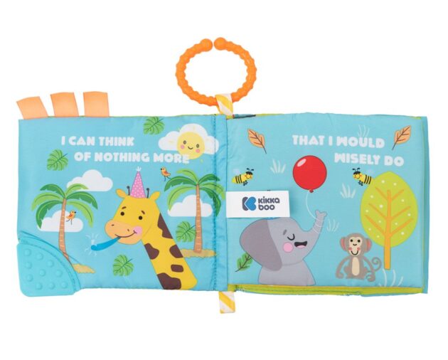 Educational cloth book with teether Friend like you