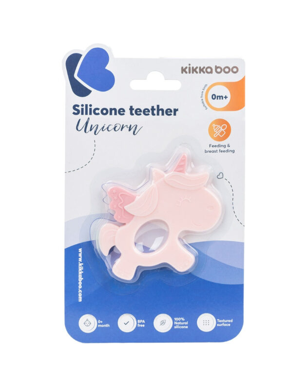 Silicone teether Unicorn Pink