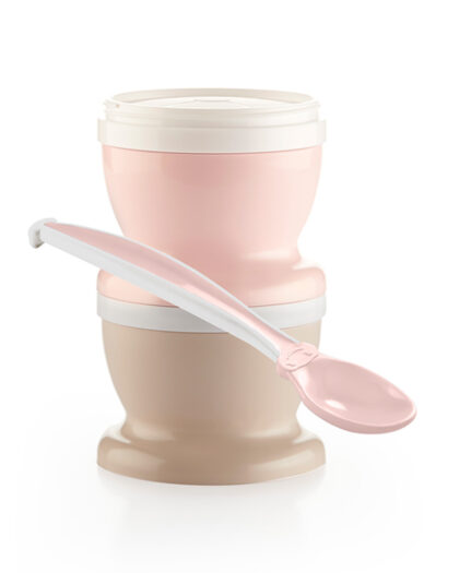 SET OF 2 BABY FOOD JARS&SPOON